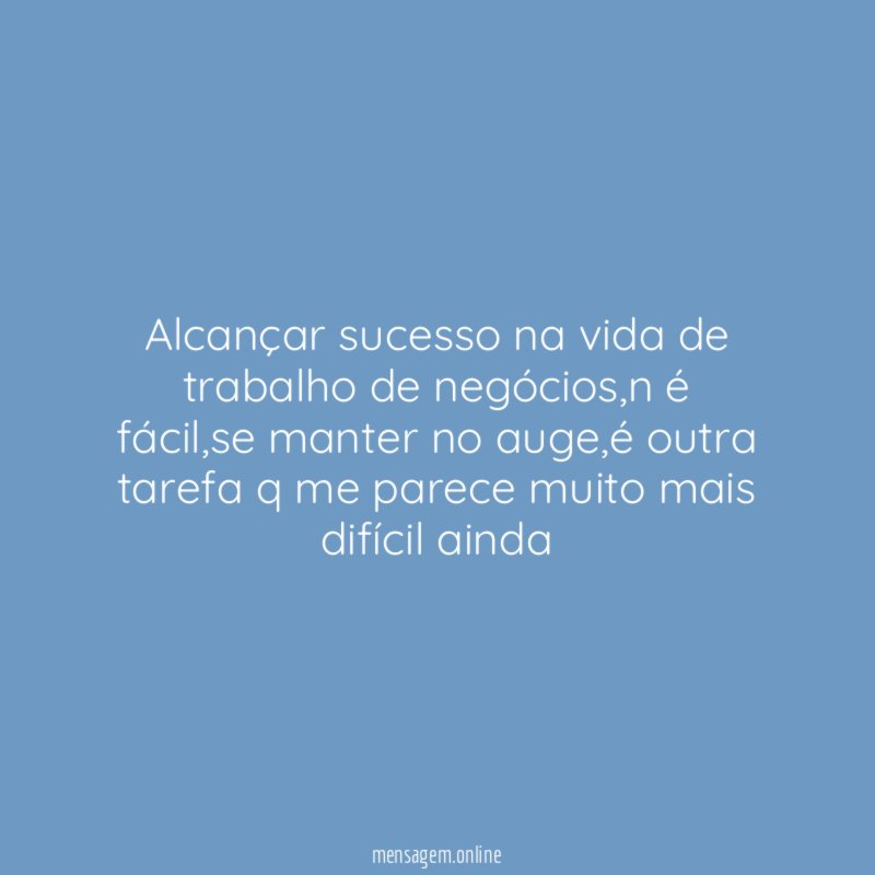 Alcançar sucesso na vida de trabalho de negócios
