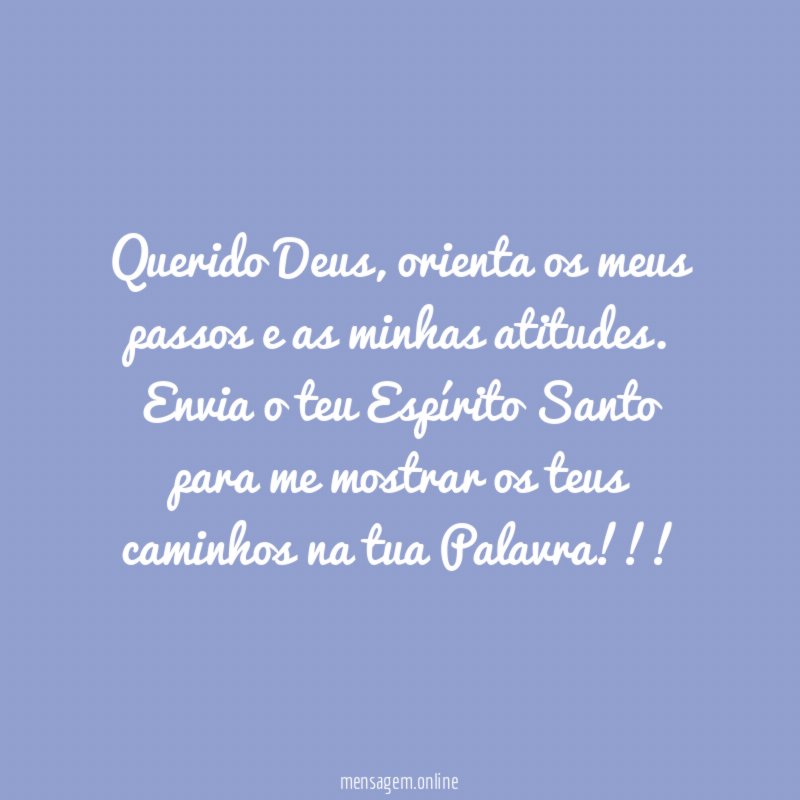 Querido Deus