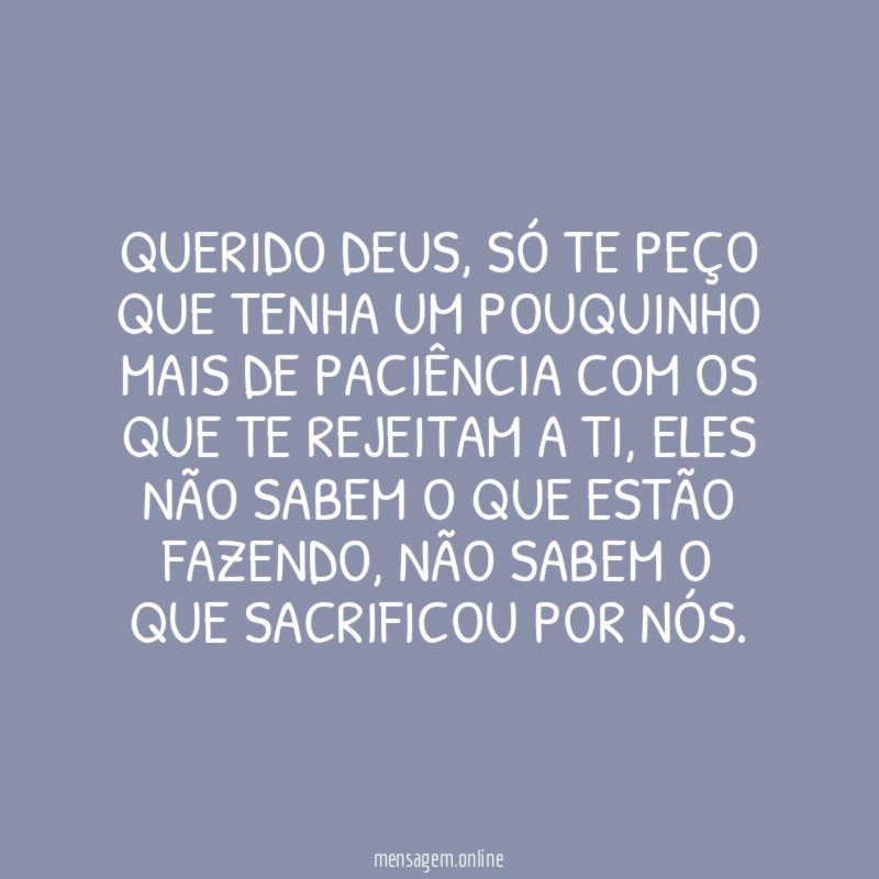 Querido Deus