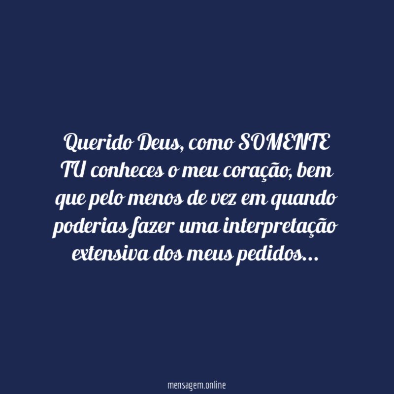 Querido Deus