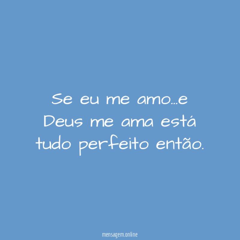 Se eu me amo