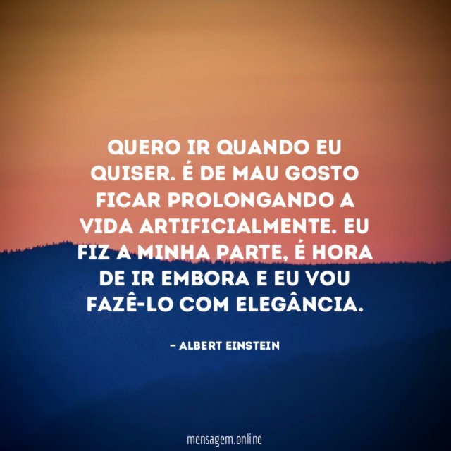 Quero ir quando eu quiser