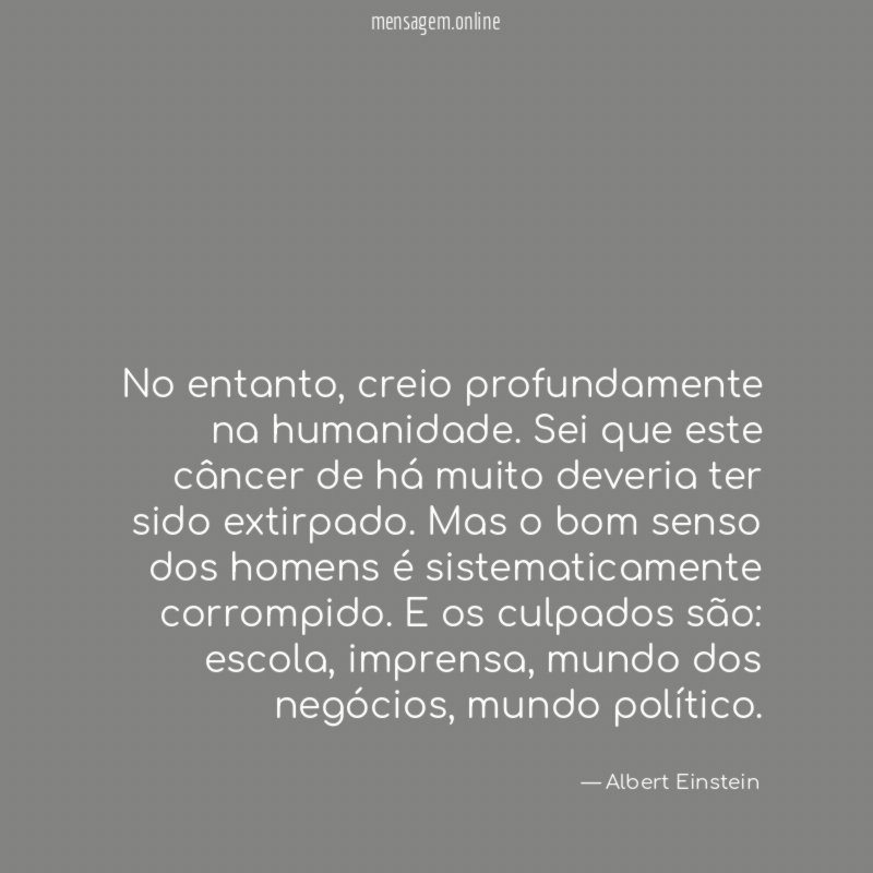 No entanto