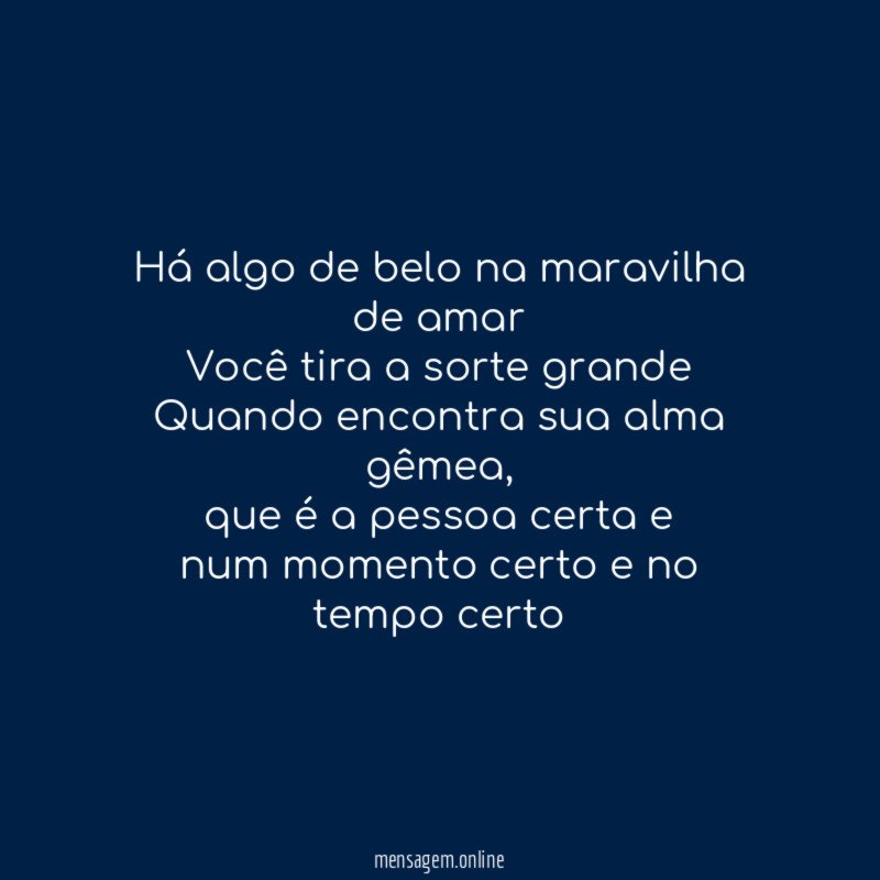Há algo de belo na maravilha de amar Você