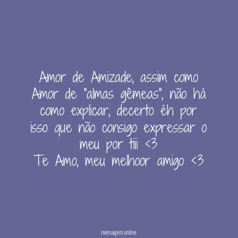 Amor de Amizade