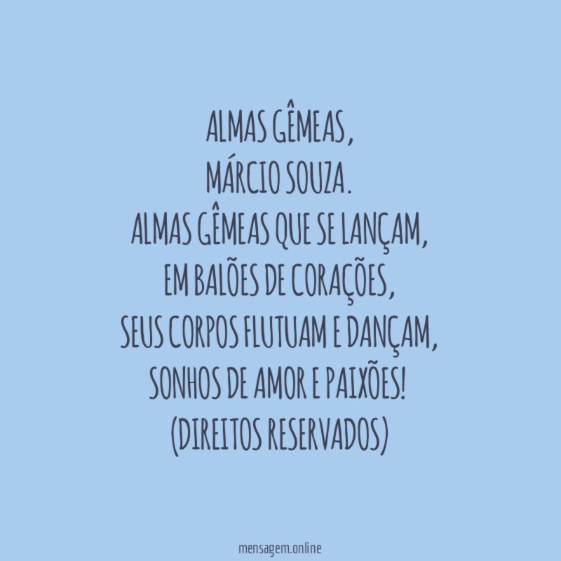ALMAS GÊMEAS
