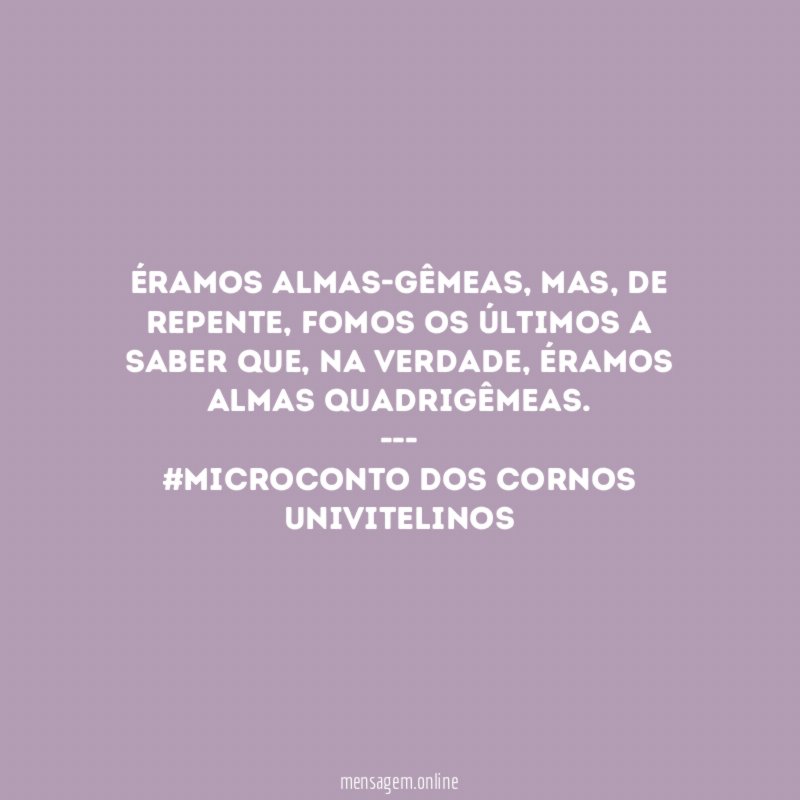 Éramos almas-gêmeas