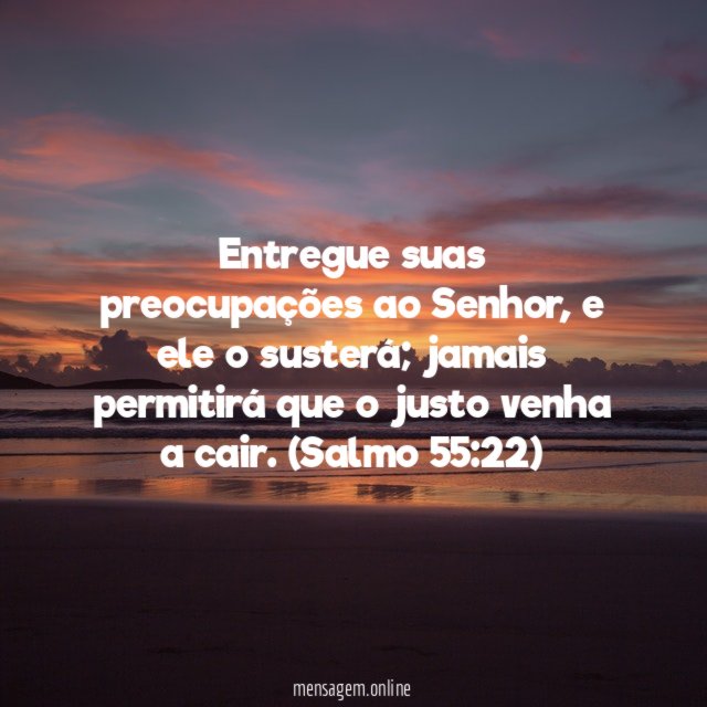 Entregue suas preocupações ao Senhor