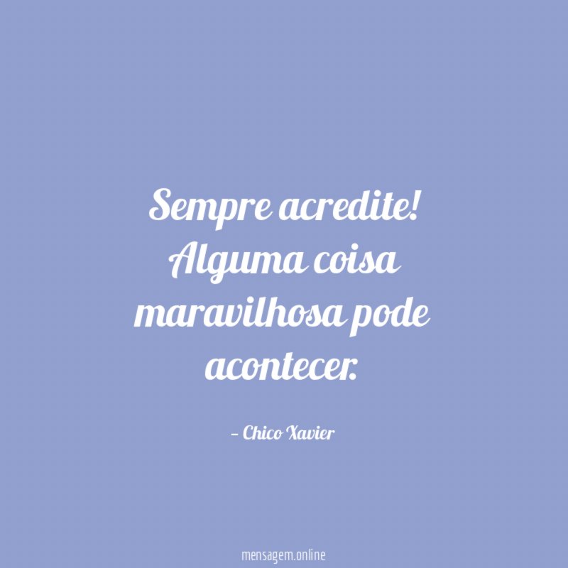 Sempre acredite