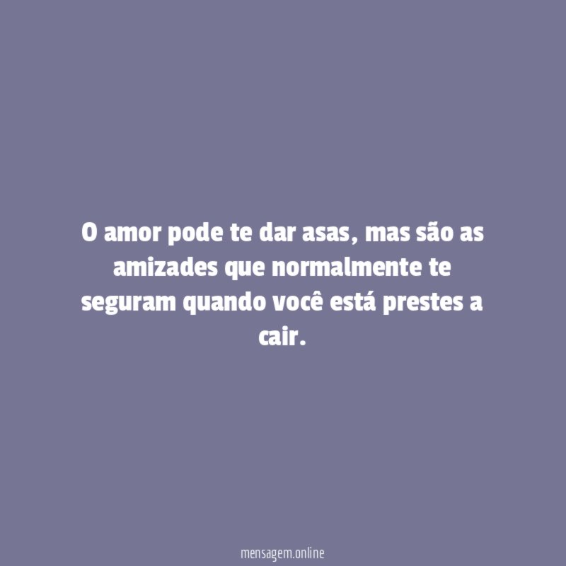 O amor pode te dar asas