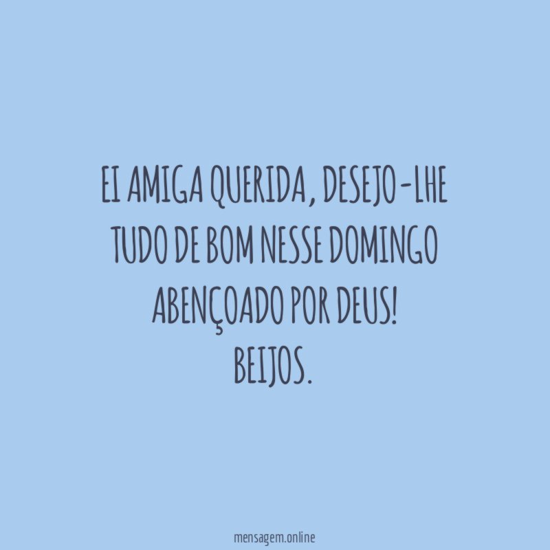 Ei amiga querida