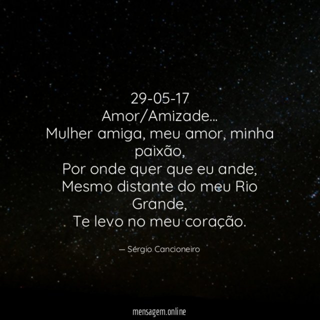 29-05-17
Amor/Amizade…