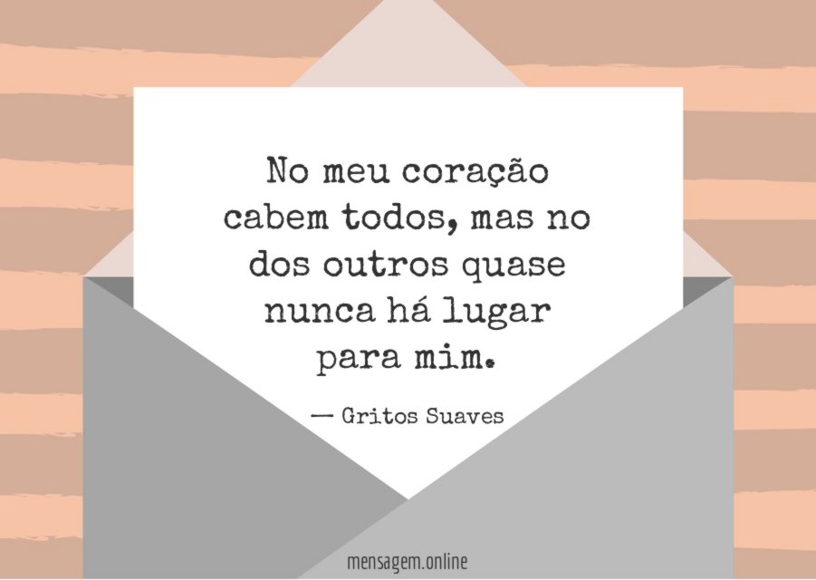 No meu coração cabem todos