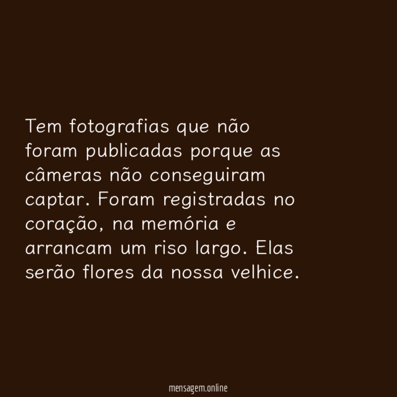 Tem fotografias que não foram publicadas porque as