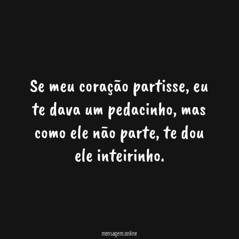 Se meu coração partisse