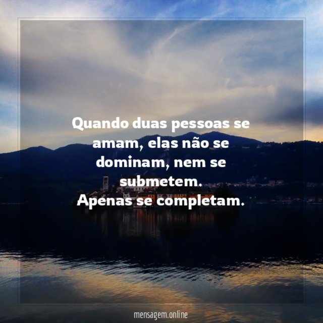 Quando duas pessoas se amam