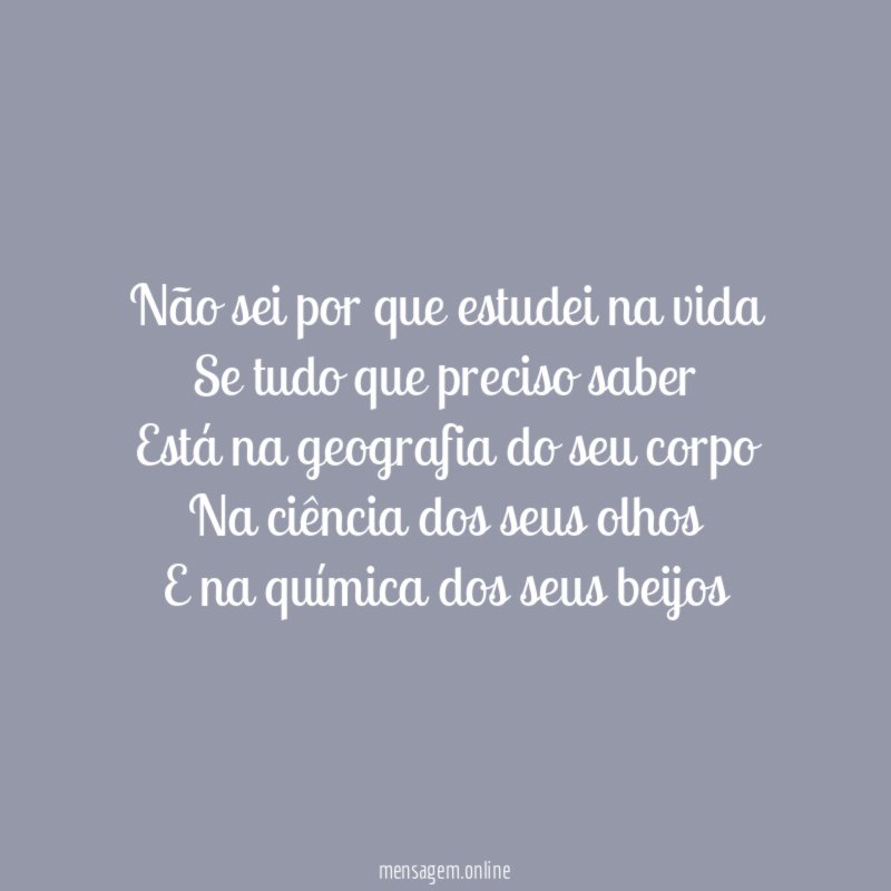Não sei por que estudei na vida Se tudo