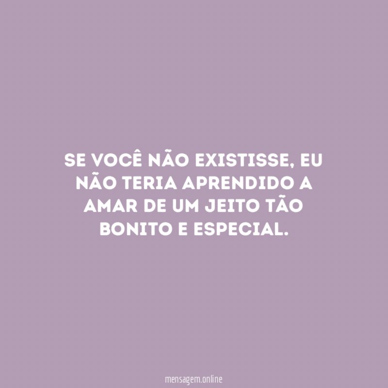 Se você não existisse