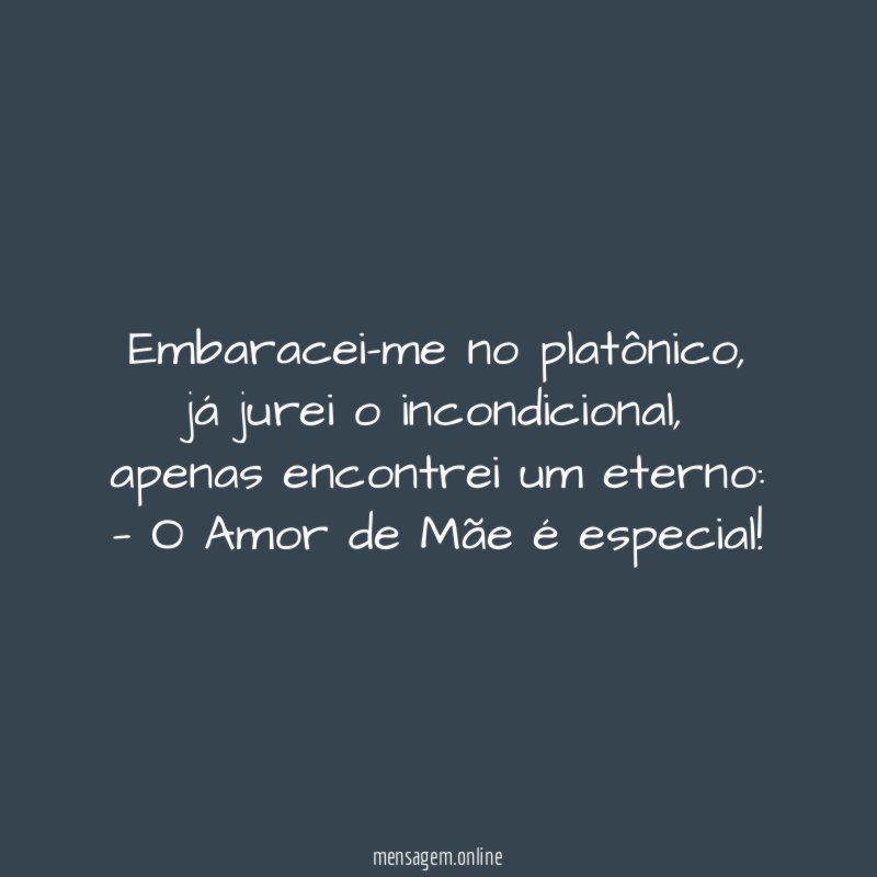 Embaracei-me no platônico