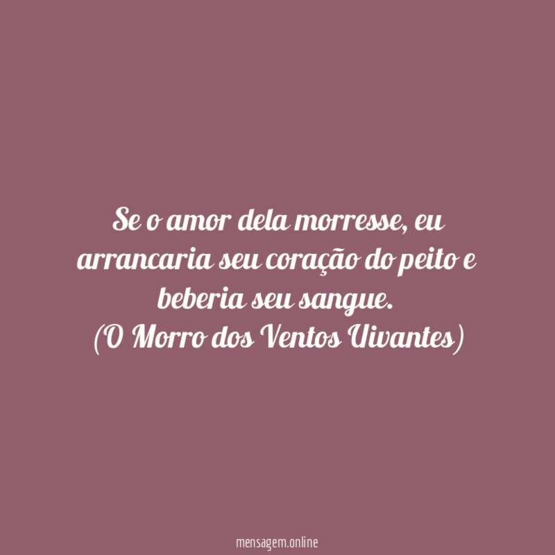 Se o amor dela morresse