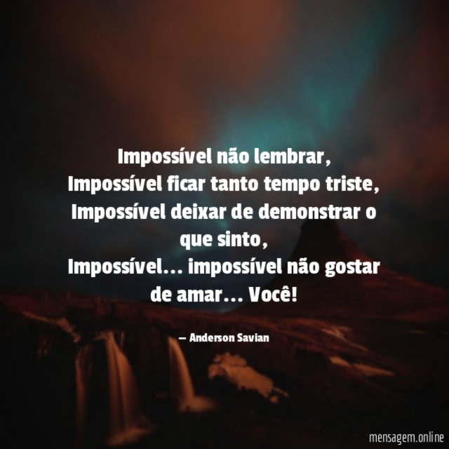 Impossível não lembrar