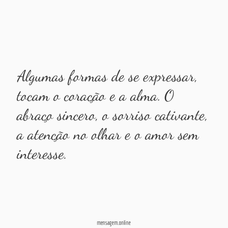 Algumas formas de se expressar