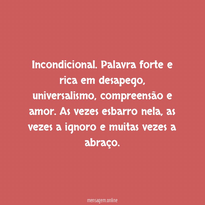 Incondicional
