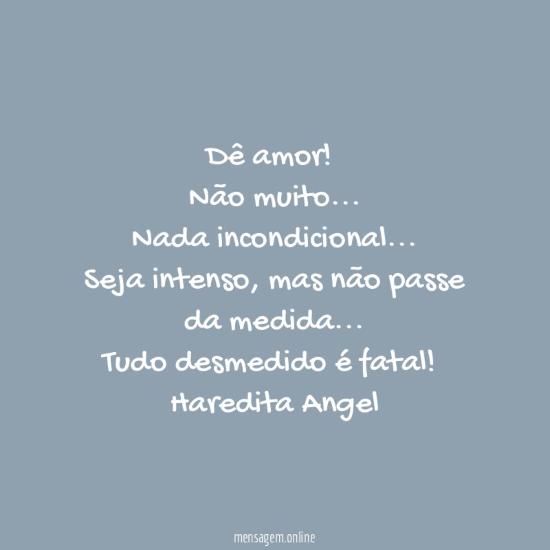 Dê amor
