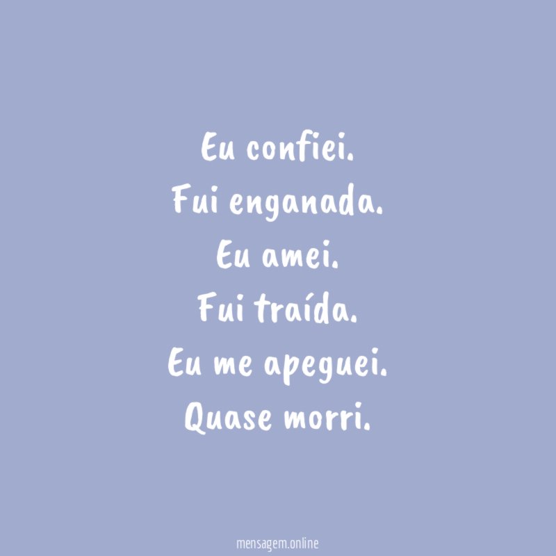 Eu confiei