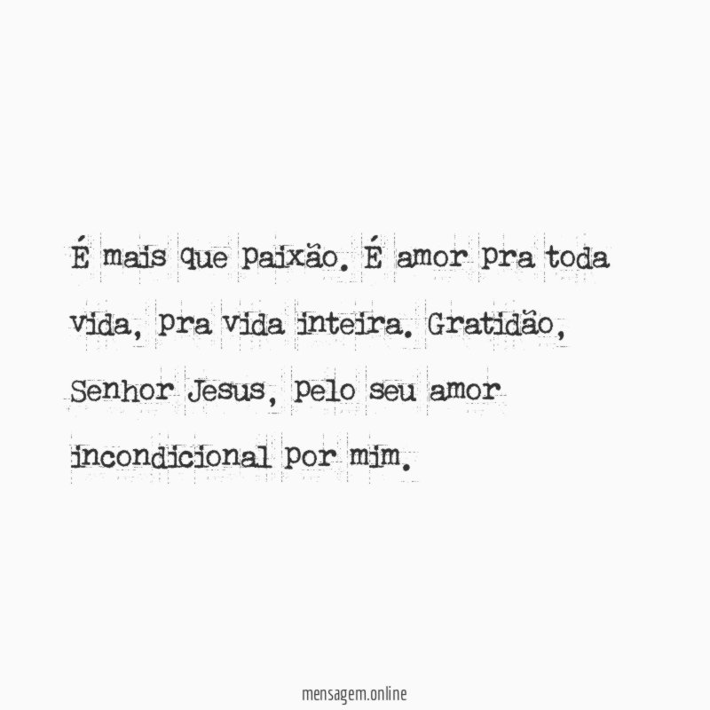 É mais que paixão
