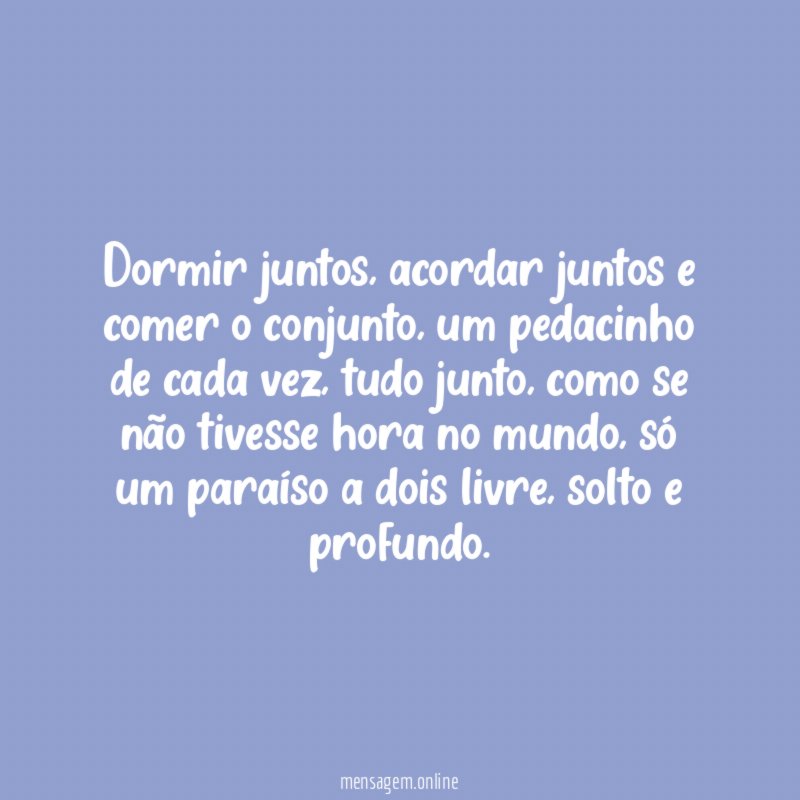Dormir juntos