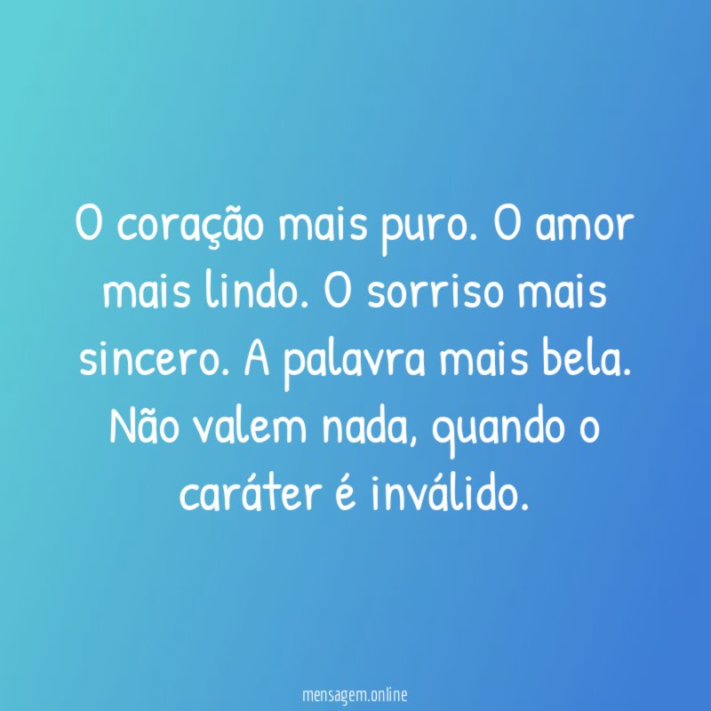 O coração mais puro