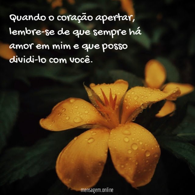 Quando o coração apertar