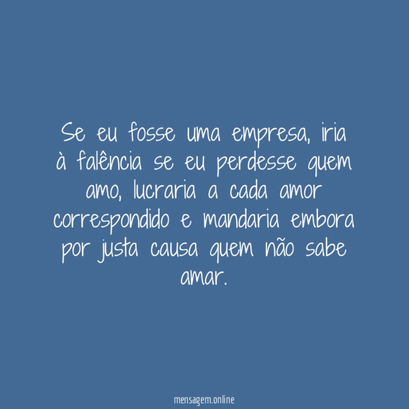 Se eu fosse uma empresa