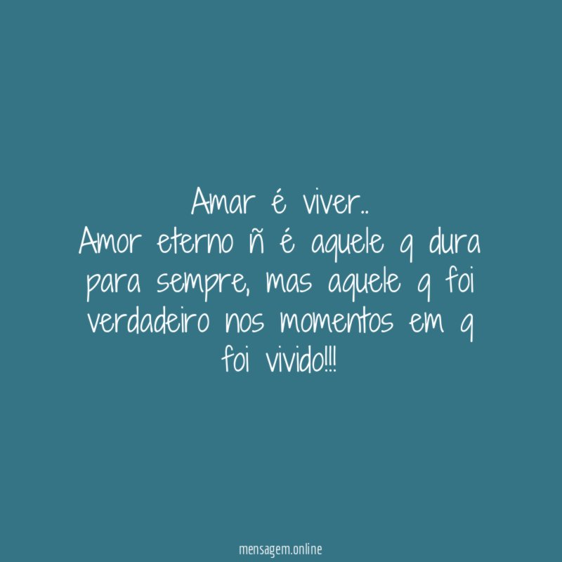 Amar é viver