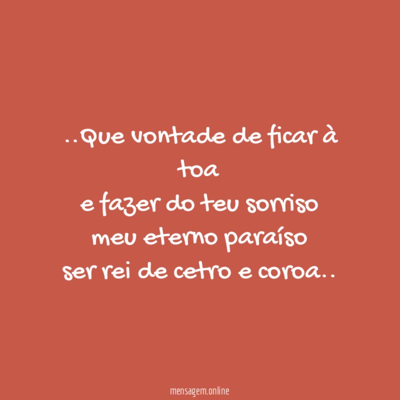 Que vontade de ficar à toa e fazer do
