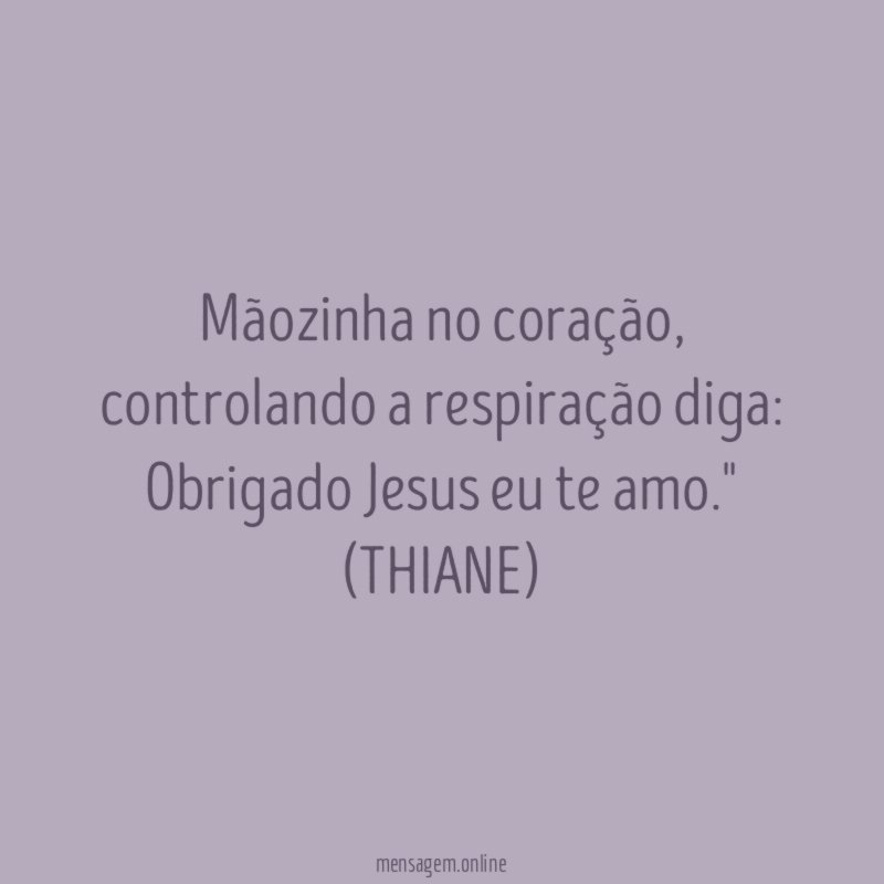 Mãozinha no coração