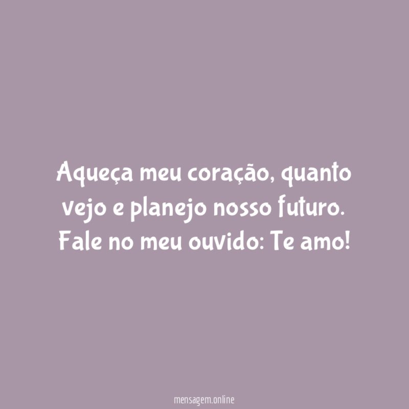 Aqueça meu coração