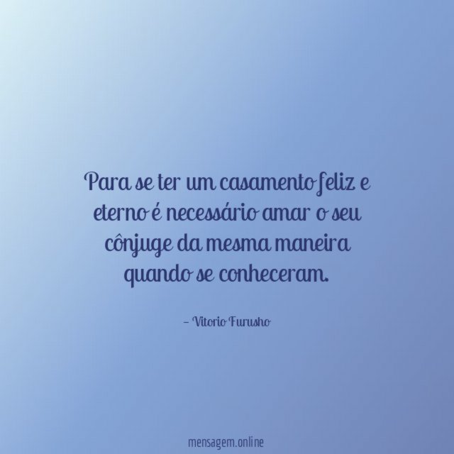 Para se ter um casamento feliz e eterno