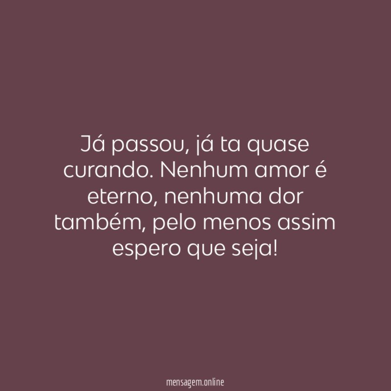 Já passou