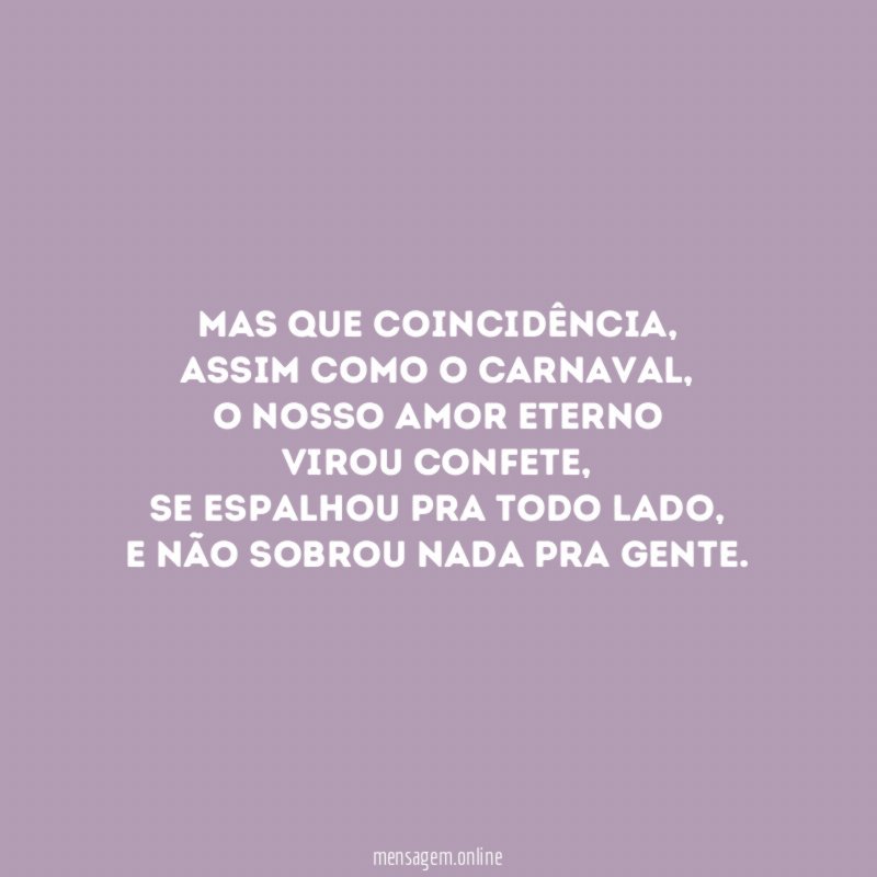 Mas que coincidência