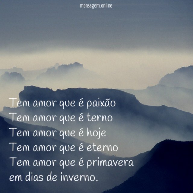 Tem amor que é paixão Tem amor que é