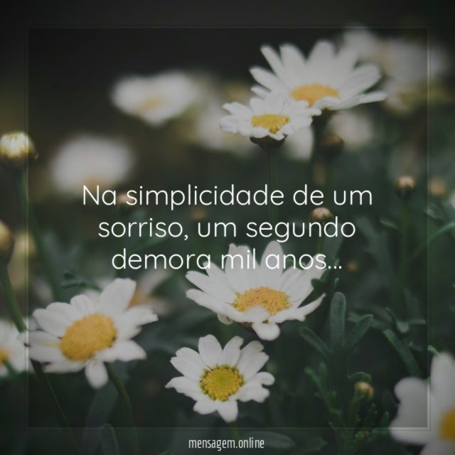 Na simplicidade de um sorriso