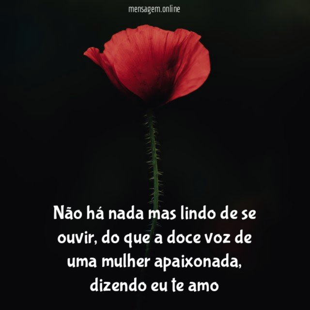 Não há nada mas lindo de se ouvir