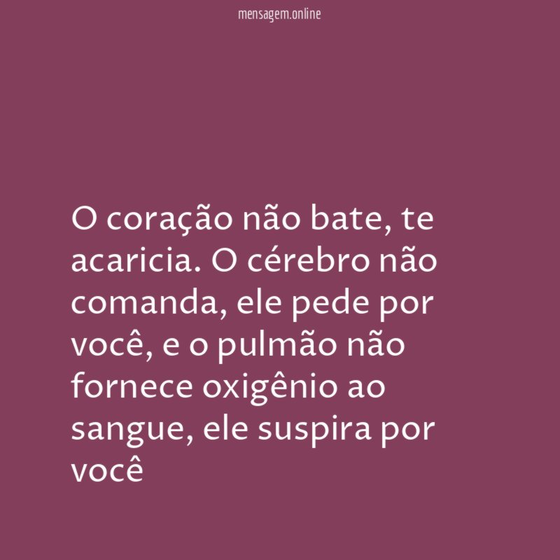 O coração não bate