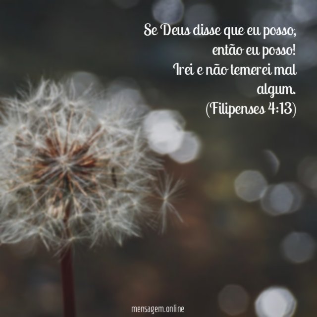 Se Deus disse que eu posso