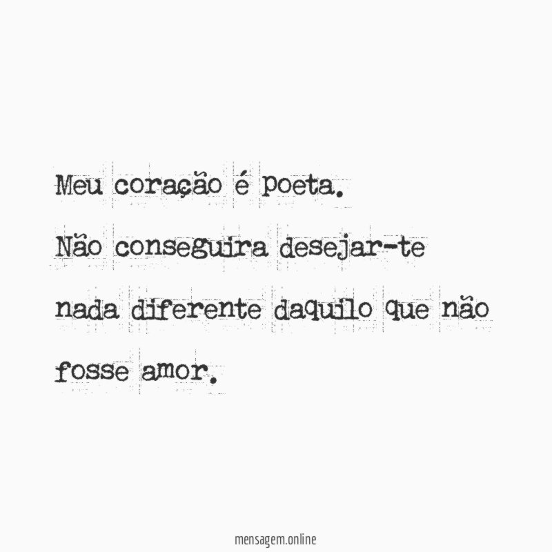 Meu coração é poeta
