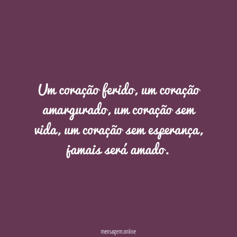 Um coração ferido
