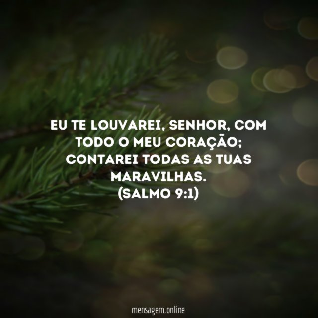 Eu te louvarei