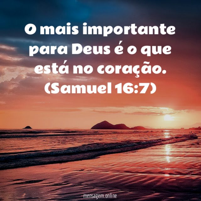 O mais importante para Deus é o que está no coração